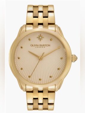 Olivia Burton Women's Celestial Starlight Ion Plated Gold-Tone Steel Watch